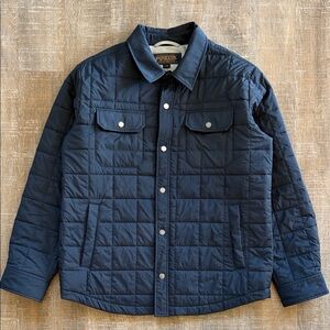 Pendleton Navy Quilted Shirt Jacket